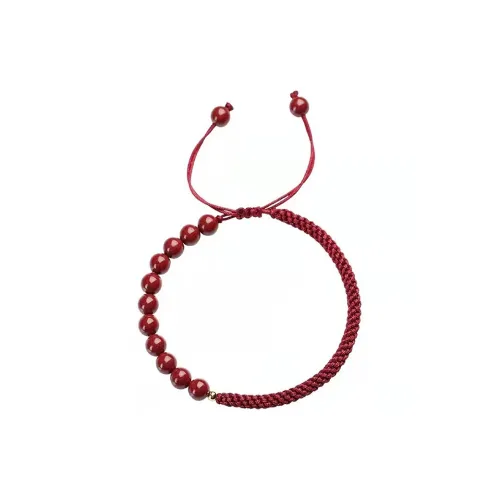 SHARK BABY Имитация Цвет киновари Нефритовые браслеты Унисекс