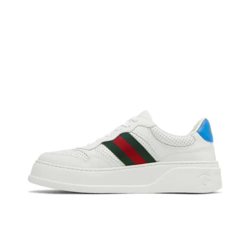 GUCCI Chunky B Low Топ Стильные Скейтбординги Мужской Белый Красный Зеленый