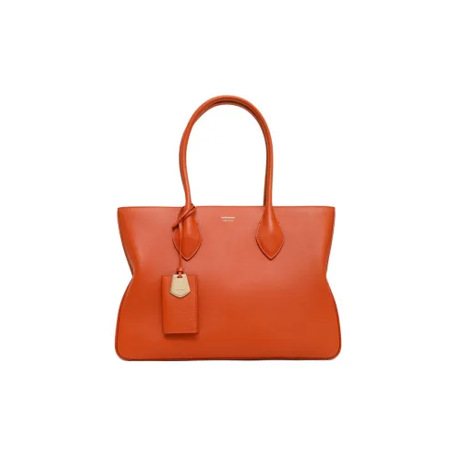 FERRAGAMO Телячья кожа Тоут Сумка Сумка для покупок Большая Женская Оранжевая