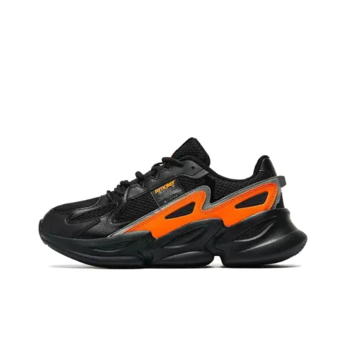 QIAODAN Slip-resistant MID Беговые кроссовки Мужские Солнечно-оранжевые