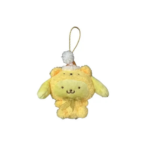 Санрио Pudding Dogs Рождество Шляпа Куклы Плюшевый Брелок 9 см Рекомендуемая высота