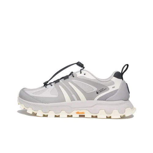 Палладий Slip-resistant Waterproof Низкий топ Беговые кроссовки Женские Светло-серый