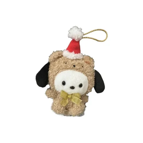 Санрио Pacha Dogs Рождество Шляпа Куклы Плюшевый Брелок 9 см Высота