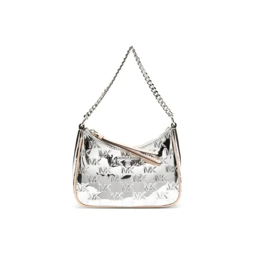 MICHAEL KORS Термопластичный полиуретан Сумка через плечо Женская серебряная