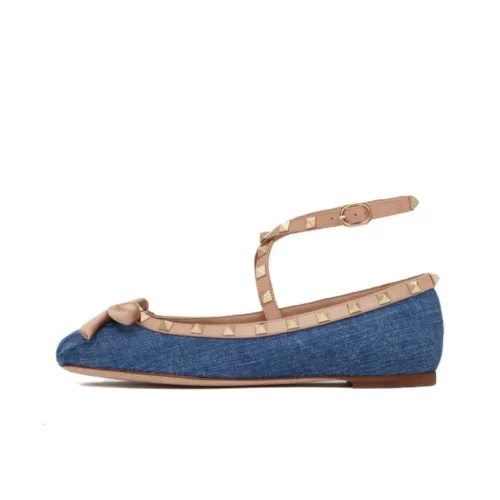 Valentino Rockstud Женские повседневные туфли Синие Женские