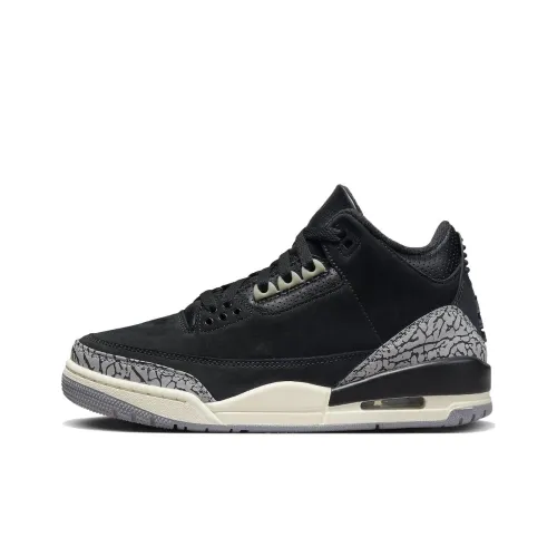 Jordan Air Джордан 3 'Off Noir' MID Топ Винтажные баскетбольные кроссовки Женские Черный