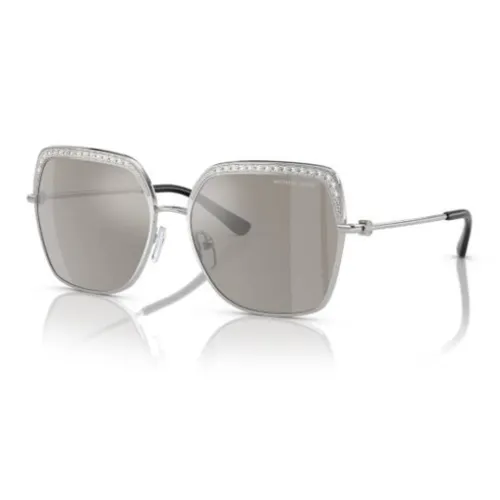 MICHAEL KORS Металл Бабочка Солнцезащитные очки Мужской Серебряный