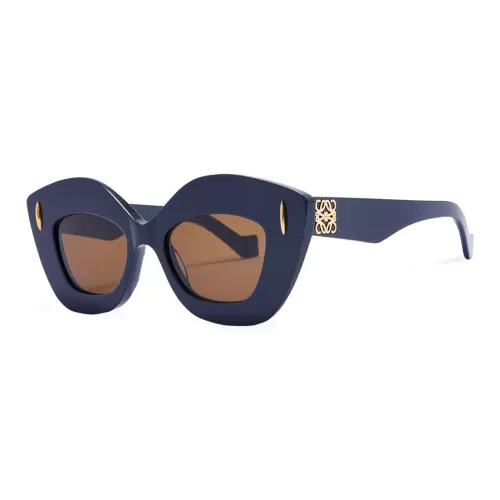 LOEWE Ацетат Нерегулярная форма Солнцезащитные очки Унисекс Синий
