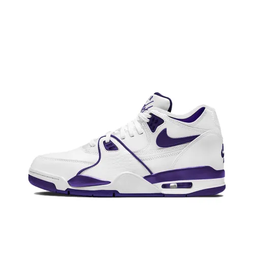 Nike Air Pilot 89 'Court Purple' MID Топ Винтажные Баскетбольные Кроссовки Мужские Белый Фиолетовый