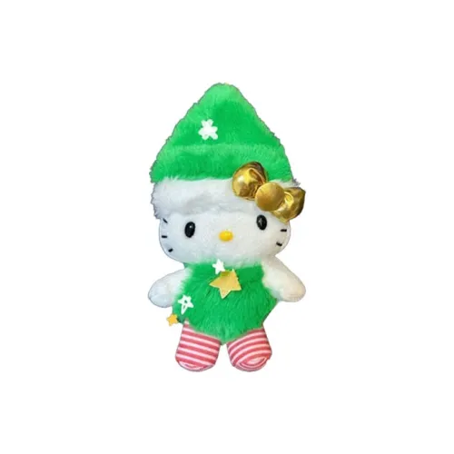 Санрио Hello Kitty Зеленые Шапки Кепки Kitty Куклы Плюшевый Подвеска Трубы Высокие