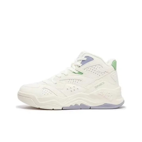 361° Амортизация Износостойкие Высокие Кроссовки для скейтбординга Женские Перо Белый Rosemary Фиолетовый