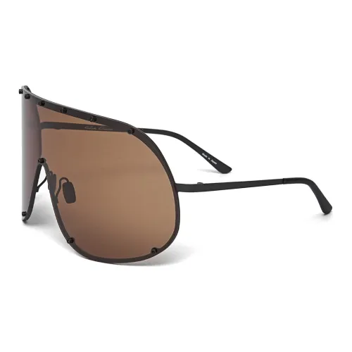 RICK OWENS совместный бренд RO Нерегулярная форма Солнцезащитные очки Унисекс Черный