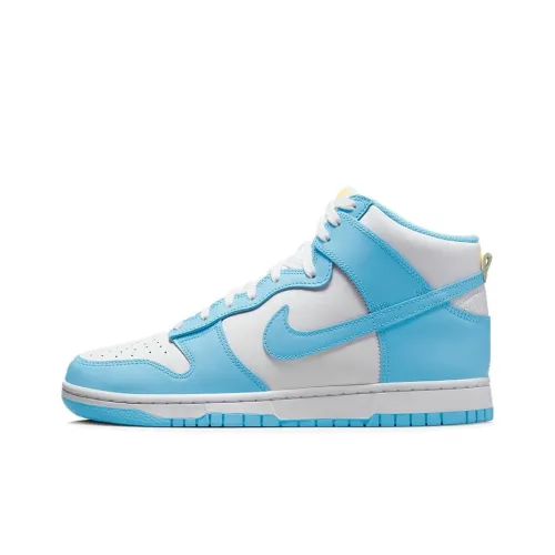 Nike Dunk High 'Синий CHILL' Высокие Кроссовки для скейтбординга Мужские Белые и Синие