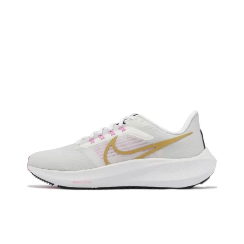 Nike Air Zoom Pegasus 39 Амортизация Износостойкий Низкий Топ Повседневные Тренировочные Беговые Кроссовки Женские Белый Розовый