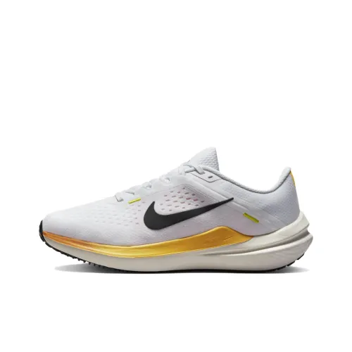 Nike Air Winflo 10 Low Топ Повседневный Тренировочные Беговые Кроссовки Женские Белый Черный Желтый