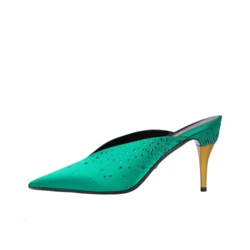 GUCCI Домашние тапочки Женские Зеленый