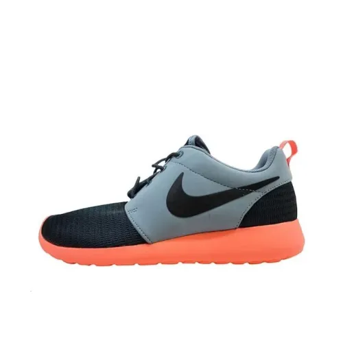 Nike Roshe Run Амортизация Износостойкий Низкий Топ Повседневные Беговые Кроссовки Унисекс Серый Черный Оранжевый