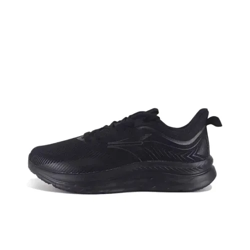 361° Амортизация Устойчивый к истиранию Увеличение высоты Низкие беговые кроссовки Мужские Черные