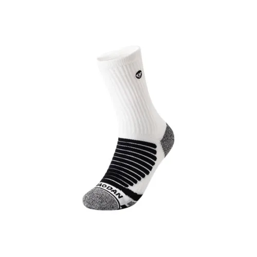 QIAODAN 1 Pack White Men's Basketball Socks