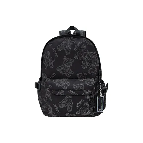 GF Nylon Backpack Large Unisex Black GF Нейлон Рюкзак Большой Унисекс Черный