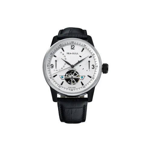Sea Gull LE BRASSUS Автоматический Механический Механизм Часы Мужские Черный Циферблат