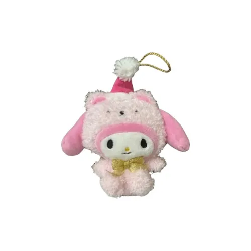 Санрио Melodi Рождество Шляпа Кукла Плюшевая Подвеска 9 см Рекомендуемая Высота