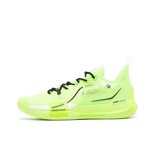 361° Burning War Шокабойнеры Устойчивые к истиранию Низкий Топ Баскетбольные кроссовки Мужские Зеленый Черный