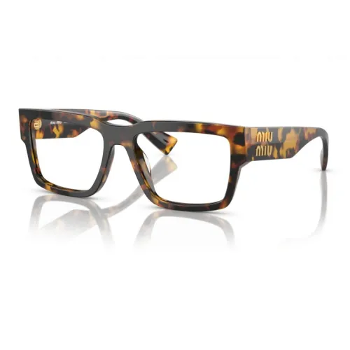 MIU MIU Acetate Square Оправы для очков Мужской Черепаховый