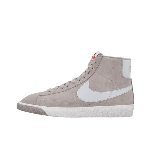 Nike Blazer Balanced Легкий And Дышащий MID Скейтбординг Топ Кроссовки Женские Серый