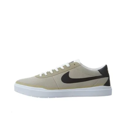 Nike Sb Bruin Hyperfeel Cnvs Амортизация Износостойкий Низкий Топ Скейтборд Кроссовки Унисекс Хаки Черный