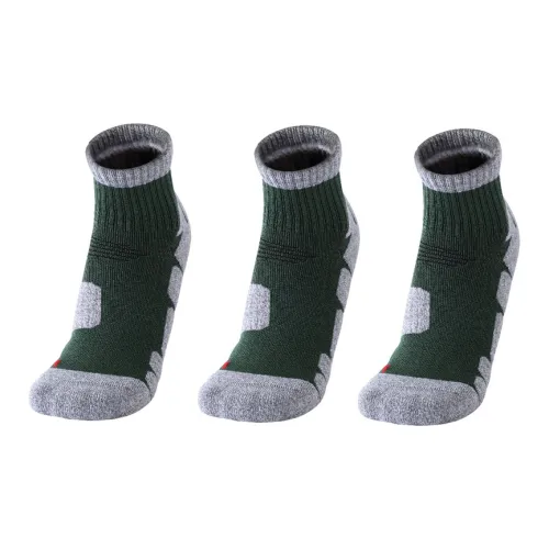 MUSCLESWING Носки Crew Унисекс 3 упаковки армейский зеленый