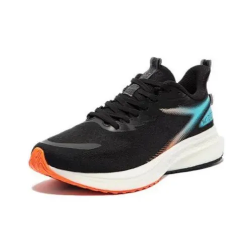 361° Амортизирующие подошва Slip-resistant Низкий топ Беговые кроссовки Мужской Черный Синий