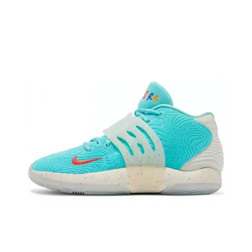 Nike KD 14 Enspire Friends And Family Цвет KD MID Топ Баскетбольные кроссовки Мужской Синий