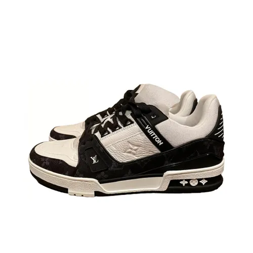 LOUIS VUITTON Тренер Скейтборд Кроссовки Мужские Белый Черный Paris Limited