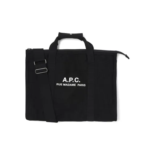 A.P.C Хлопок Спортивный Сумка через плечо Сумка Сумка среднего размера Мужская Черная