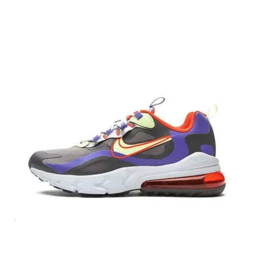 Nike Air Max 270 Амортизация Износостойкий Низкий Топ Беговые кроссовки Женские Серый Синий Красный