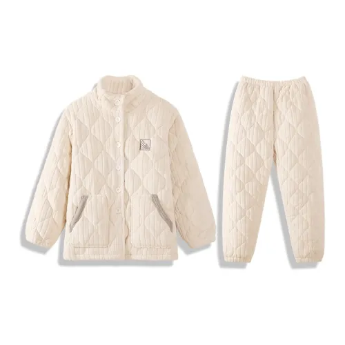 Fadaiqi Бежево-абрикосовый Женские Пижамные комплекты