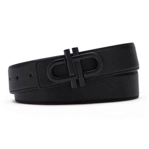 Ремни Pedro из коровьей кожи мужские черные ширина 3,5 см