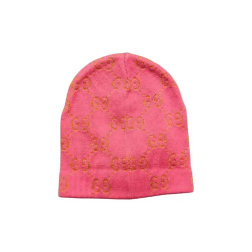 GUCCI Хлопок Вискоза Металлическое покрытие Волокно Бини Шапки Унисекс Розовый