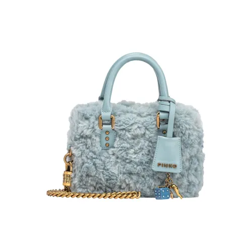 PINKO Полиэстер с Коровьей Кожей Сумка через плечо Сумка Маленькая Женская Мятно-Зеленая