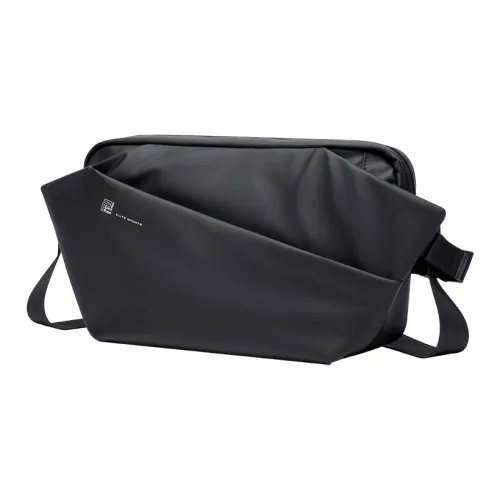 POLO Ткань Бананка Мужская Sling Сумка Средний Мужской Черный Черный и Серый