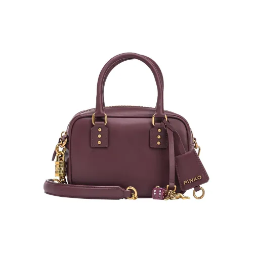 PINKO Полиэстер Коровья кожа Сумка через плечо Сумка Маленькая Женская Бургунди