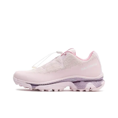 SALOMON XT SP1 Амортизация и Дышащий Низкий Топ Беговые кроссовки Мужские Розовые