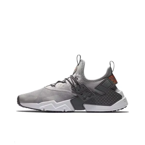 Nike Air Huarache Амортизация Износостойкий Низкий Топ Беговые кроссовки Унисекс Серый Оранжевый