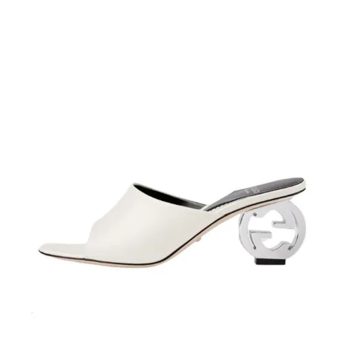 GUCCI Interlocking Слипоны Женские Белые