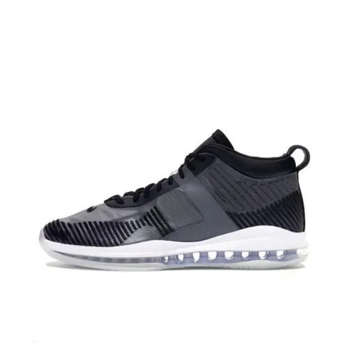 nike LeBron Icon John Elliot QS Амортизация Износостойкий MID Топ Баскетбольные кроссовки Унисекс Черный белый