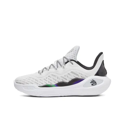 Under Armour Curry 11 Баскетбольные кроссовки Низкий Топ Белый Серый Мужской