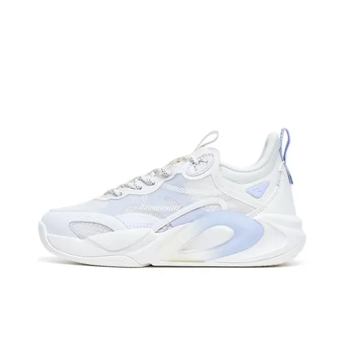 XTEP AG LVL UP 1 Устойчивый к истиранию Низкий Топ Спортивная Повседневная Обувь Женская Парус Белый