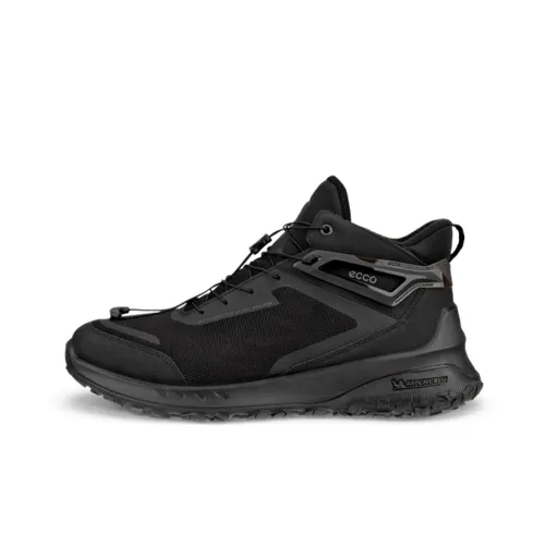 Ecco Шокабсорберы Slip-Resistant Abrasion-Resistant Низкий Топ Casual Мужской Черный