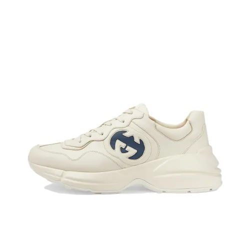 GUCCI Rhyton Low Топ Повседневная обувь Мужская Белая